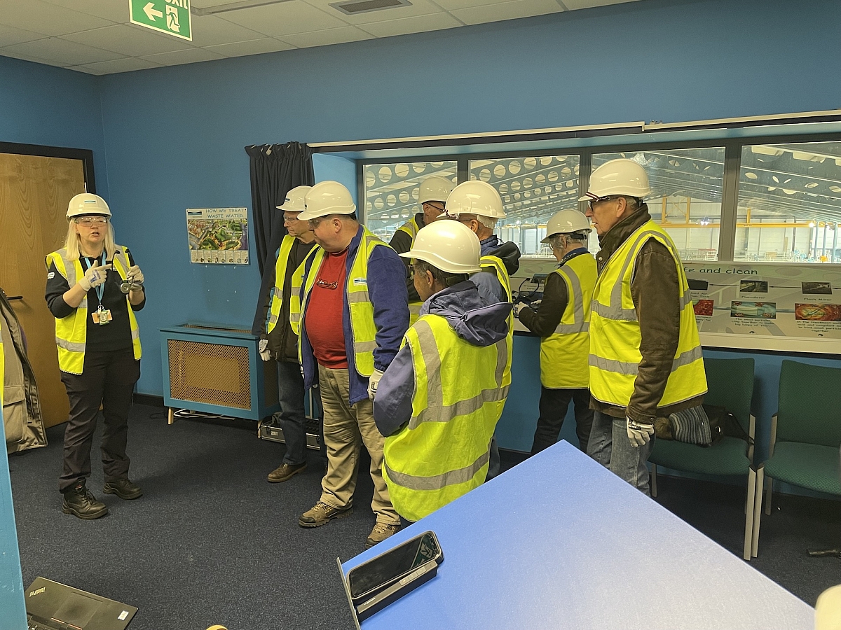 WHARFEDALE TR's VISIT HEADINGLEY WATER TREATMENT WORKS